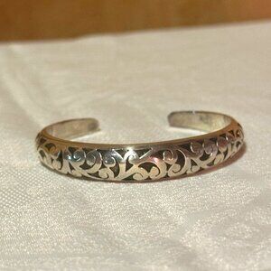 Lois Hill Sterling Silver Scroll Cuff Bracelet